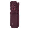 1 Paar Damen Socken mit Zierschleife weinrot