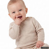 Baby Merino-Strickpullover unifarben