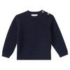 Baby Merino-Strickpullover unifarben dunkelblau