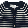 Baby Merino-Strickjacke mit Streifen