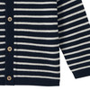 Baby Merino-Strickjacke mit Streifen