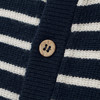 Baby Merino-Strickjacke mit Streifen