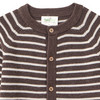 Baby Merino-Strickjacke mit Streifen