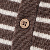 Baby Merino-Strickjacke mit Streifen