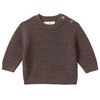 Newborn Merino-Strickpullover unifarben braun