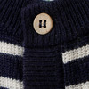 Newborn Merino-Strickjacke mit Streifen