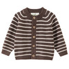 Newborn Merino-Strickjacke mit Streifen