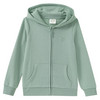 Mädchen Sweatjacke im Basic-Look oliv