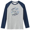 2 Jungen Langarmshirts mit Raglanärmeln