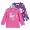 2 Baby Langarmshirts im Set pink / lila