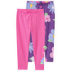2 Baby Leggings im Set pink / lila