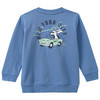 Jungen Sweatshirt mit Rücken-Print blau
