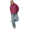 Damespufferjack in effen kleuren