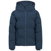 Damespufferjack in effen kleuren donkerblauw