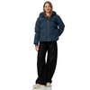 Damespufferjack in effen kleuren