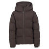 Damesdonsjack in effen kleuren donkerbruin