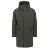 Herenparka met capuchon donkergroen