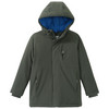 Parka voor jongens met capuchon donkergrijs