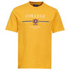 Herren T-Shirt mit Print dunkelgelb