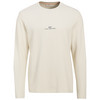 Herren Langarmshirt mit Schriftzug beige