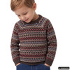 Mädchen Strickpullover mit Norwegermuster