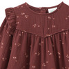 Mädchen Musselin-Kleid mit Blümchen