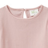 Mädchen Langarmshirt mit Rippstruktur