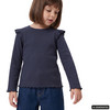 Mädchen Langarmshirt mit Rippstruktur