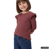 Mädchen Langarmshirt mit Rippstruktur