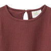 Mädchen Langarmshirt mit Rippstruktur