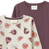 2 Mädchen Langarmshirts mit Feigen