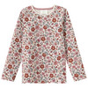 2 Mädchen Langarmshirts mit Blümchen