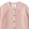 Mädchen Strickjacke mit Rippstruktur