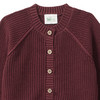 Mädchen Strickjacke mit Rippstruktur