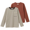 2 Jungen Langarmshirts mit Brusttasche
