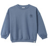 Jungen Sweatshirt mit Stickerei blaugrau