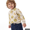 Jungen Sweatshirt mit Apfel-Print