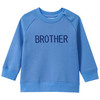 Baby Sweatshirt mit Flock-Print blau