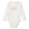 3 Baby Langarmbodys mit Flock-Print
