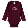 3 Baby Langarmbodys mit Flock-Print