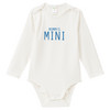 3 Baby Langarmbodys mit Flock-Print