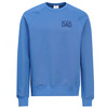 Herren Sweatshirt mit Flock-Print blau