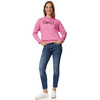 Damen Hoodie mit Flock-Print