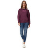 Damen Hoodie mit Flock-Print