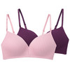 2 Damen Soft-BHs mit feiner Struktur