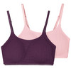 2 Damen Bustiers mit feiner Struktur