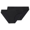 2 Damen Seamless-Slips mit Spitze schwarz