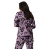 Damen Flanell-Schlafanzug mit Blumen-Muster
