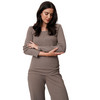 Damen Schlafanzug mit Ajour-Muster