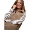 Damen Umstands-Teddyweste mit Babyeinsatz